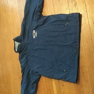 Patagonia Men's XL Fleece lined zip up jacket w/ National Smokejumper Ass. Emb.